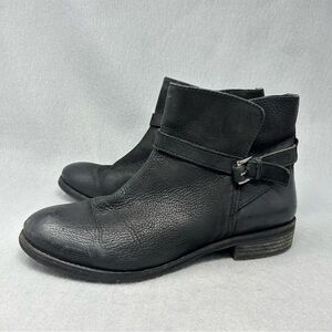 BDG Urban Outfitters Black Leather Ankle Booties Women's Size EU 39